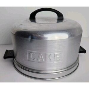 Kromex‎ Cake Carrier Aluminum With Locking Handles Vintage